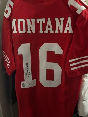 49ers Joe Montana signed jersey